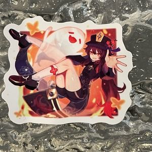 5/$10 Waterproof Vinyl Sticker:Genshin Impact Hutao